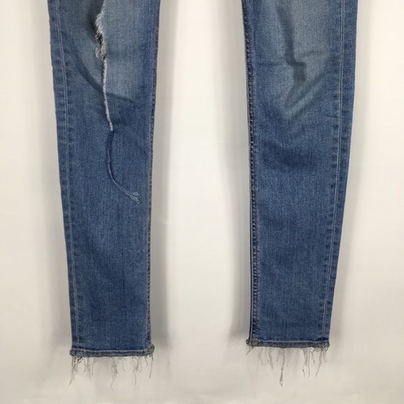 Rag & Bone Jeans Frayed Hem Distressed Skinny - Picture 4 of 8